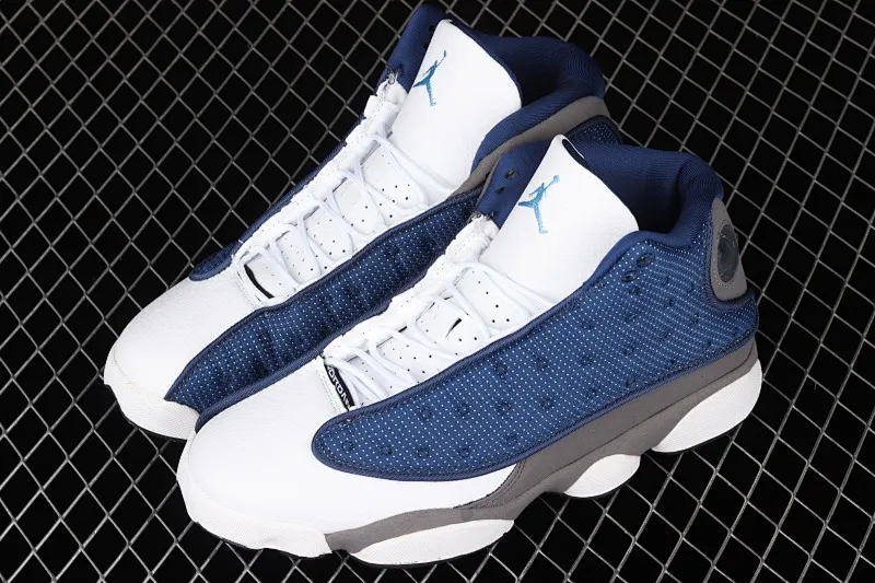 All categories Air Jordan Jordan series basketball shoes Air Jordan 13 G version Air Jordan 13 Flint GIGI AJ13 Joe 13 white blue navy blue 415171-404